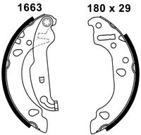 Andel A1663 - Juego de zapatas de frenos