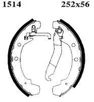 ANDEL A1514 - Juego de zapatas de frenos