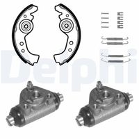 DELPHI 695 - Lado de montaje: Eje trasero<br>Sistema de frenos: Fiat<br>Diámetro del cilindro del pistón [mm]: 19,05<br>Artículo complementario/Información complementaria: con cilindro de freno de rueda<br>Artículo complementario/Información complementaria: con accesorios<br>