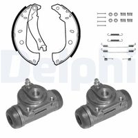 DELPHI 927 - Lado de montaje: Eje delantero<br>Lado de montaje: Eje trasero<br>Diámetro [mm]: 185<br>Ancho [mm]: 31<br>Sistema de frenos: FIAT<br>