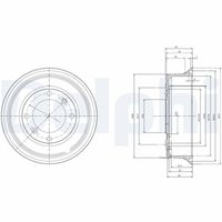 DELPHI BF2 - Tambor de freno