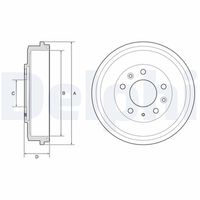 BLUE PRINT ADM54706 - Tambor de freno