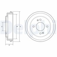 BLUE PRINT ADBP800443 - Kit reparación, apoyo columna amortiguación