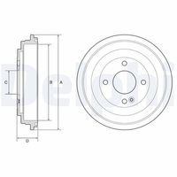 BLUE PRINT ADBP470024 - Tambor de freno