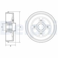 BLUE PRINT ADN14717 - Dinámica de frenado / conducción: para vehículos sin ABS<br>Lado de montaje: Eje trasero<br>Diámetro interior de tambor de freno [mm]: 203<br>H tamb. freno interna [mm]: 48<br>H tamb. freno total [mm]: 76<br>Llanta, nº de taladros: 4<br>Diám. buje de rueda [mm]: 55<br>Diámetro exterior del tambor de freno [mm]: 234<br>Peso [kg]: 5,52<br>corona de agujeros - Ø [mm]: 100<br>Diám. buje de rueda 2[mm]: 25<br>