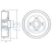 BLUE PRINT ADN14717 - Dinámica de frenado / conducción: para vehículos sin ABS<br>Lado de montaje: Eje trasero<br>Diámetro interior de tambor de freno [mm]: 203<br>H tamb. freno interna [mm]: 48<br>H tamb. freno total [mm]: 76<br>Llanta, nº de taladros: 4<br>Diám. buje de rueda [mm]: 55<br>Diámetro exterior del tambor de freno [mm]: 234<br>Peso [kg]: 5,52<br>corona de agujeros - Ø [mm]: 100<br>Diám. buje de rueda 2[mm]: 25<br>