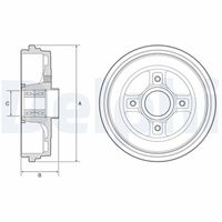 BLUE PRINT ADBP470023 - Tambor de freno