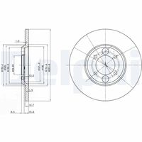 DELPHI BG2084 - Disco de freno