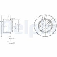 DELPHI BG2109 - Disco de freno