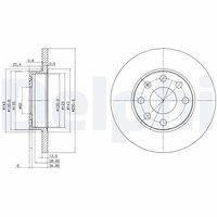 DELPHI BG2148 - Disco de freno