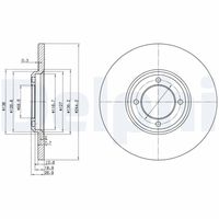 DELPHI BG2061 - Disco de freno