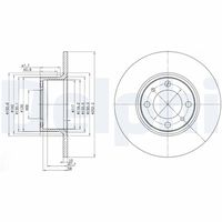 DELPHI BG2176 - Disco de freno