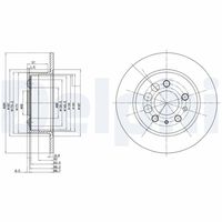 DELPHI BG2103 - Disco de freno