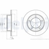 DELPHI BG2208 - Disco de freno