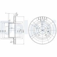 DELPHI BG2212 - Disco de freno