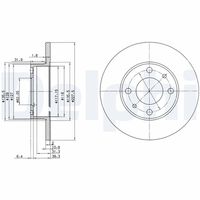 DELPHI BG2147 - Disco de freno