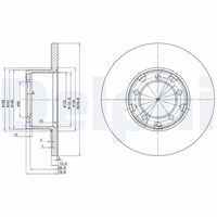 DELPHI BG2265 - Disco de freno