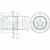 DELPHI BG2202 - Disco de freno