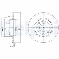 DELPHI BG2213 - Disco de freno