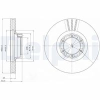 DELPHI BG2284 - Disco de freno