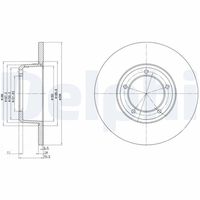 DELPHI BG2297 - Disco de freno