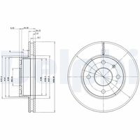 DELPHI BG2339 - Lado de montaje: Eje trasero<br>Altura [mm]: 33<br>Tipo de disco de frenos: macizo<br>Espesor de disco de frenos [mm]: 10,2<br>Espesor mínimo [mm]: 8,9<br>Diámetro exterior [mm]: 253<br>Número de orificios: 4<br>Diámetro de centrado [mm]: 63,6<br>corona de agujeros - Ø [mm]: 108<br>Superficie: revestido<br>