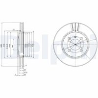 DELPHI BG2347 - Disco de freno