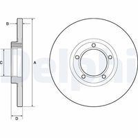 DELPHI BG2349 - Disco de freno