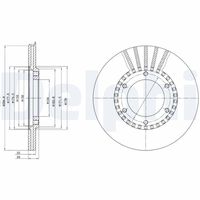 DELPHI BG2365 - Disco de freno