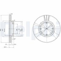 DELPHI BG2394 - Disco de freno