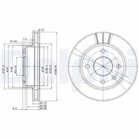 DELPHI BG2367 - Disco de freno