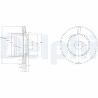 DELPHI BG2419 - Disco de freno