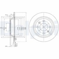 DELPHI BG2420 - Disco de freno