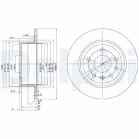 DELPHI BG2381 - Disco de freno