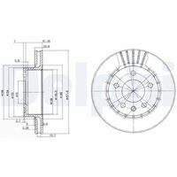 DELPHI BG2384 - Disco de freno