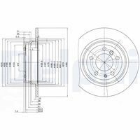 DELPHI BG2431 - Disco de freno