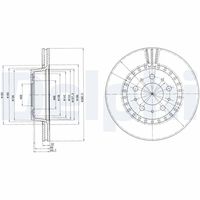 DELPHI BG2426 - Disco de freno