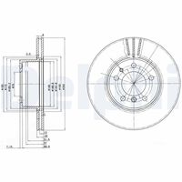 DELPHI BG2433 - Disco de freno