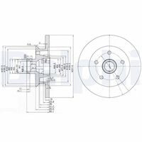 DELPHI BG2468 - Disco de freno