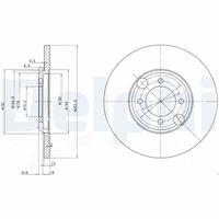 DELPHI BG2508 - Disco de freno