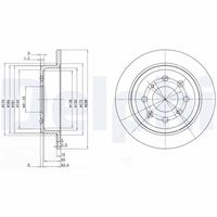 DELPHI BG2538 - Disco de freno