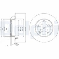 DELPHI BG2520 - Disco de freno