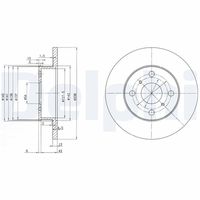 DELPHI BG2597 - Disco de freno