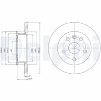 DELPHI BG2602 - Disco de freno