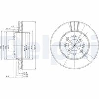 DELPHI BG2615 - Disco de freno