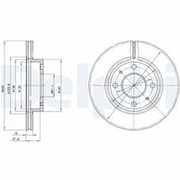 DELPHI BG2565 - Disco de freno