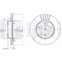 DELPHI BG2623 - Disco de freno