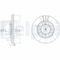 DELPHI BG2628 - Disco de freno