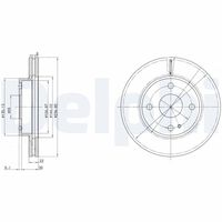 DELPHI BG2629 - Disco de freno