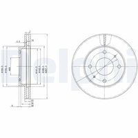 DELPHI BG2657 - Lado de montaje: Eje trasero<br>Altura [mm]: 61<br>Peso [kg]: 8,92<br>Tipo de disco de frenos: macizo<br>Espesor de disco de frenos [mm]: 10<br>Espesor mínimo [mm]: 8,4<br>Diámetro exterior [mm]: 262<br>Número de orificios: 4<br>Diámetro de centrado [mm]: 76<br>Par apriete [Nm]: 100<br>corona de agujeros - Ø [mm]: 114,3<br>Tipo de envase: caja<br>Unidad de cantidad: Kit<br>Artículo complementario / información complementaria 2: sin tornillos<br>long. de embalaje [cm]: 26,3<br>Ancho de embalaje [cm]: 26,3<br>h embalaje [cm]: 12,6<br>